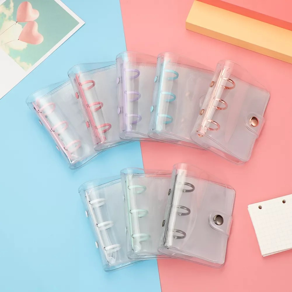 

Mini File Folder 3 Hole Loose-leaf Refill Notebook Cover Hand Account Diary Ring Binder Inner Pages Diary Book