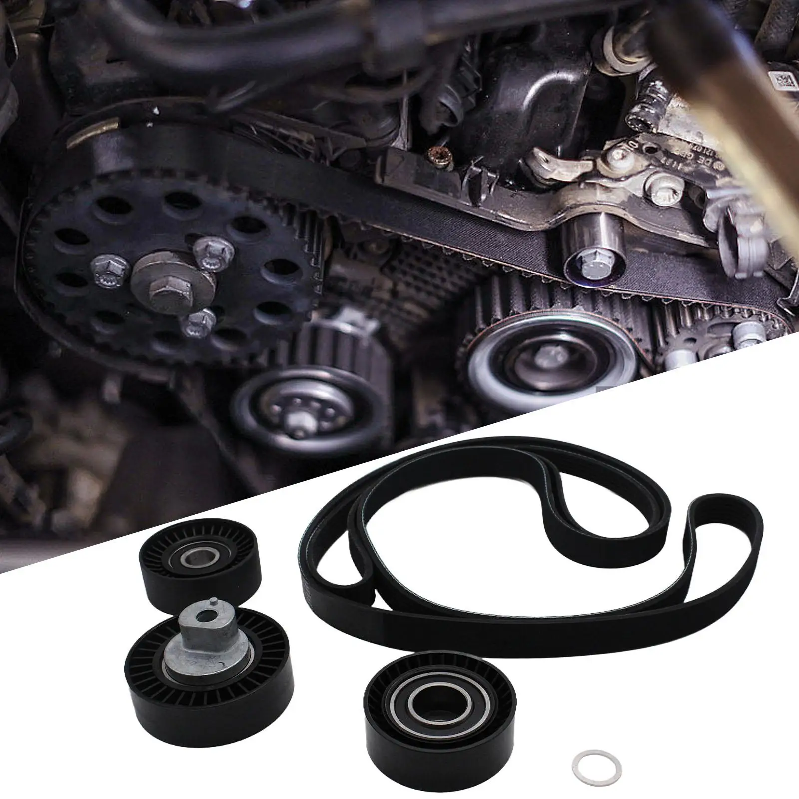 Комплект ремня натяжного шкива комплект ГРМ двигателя для BMW E46 E39 E38