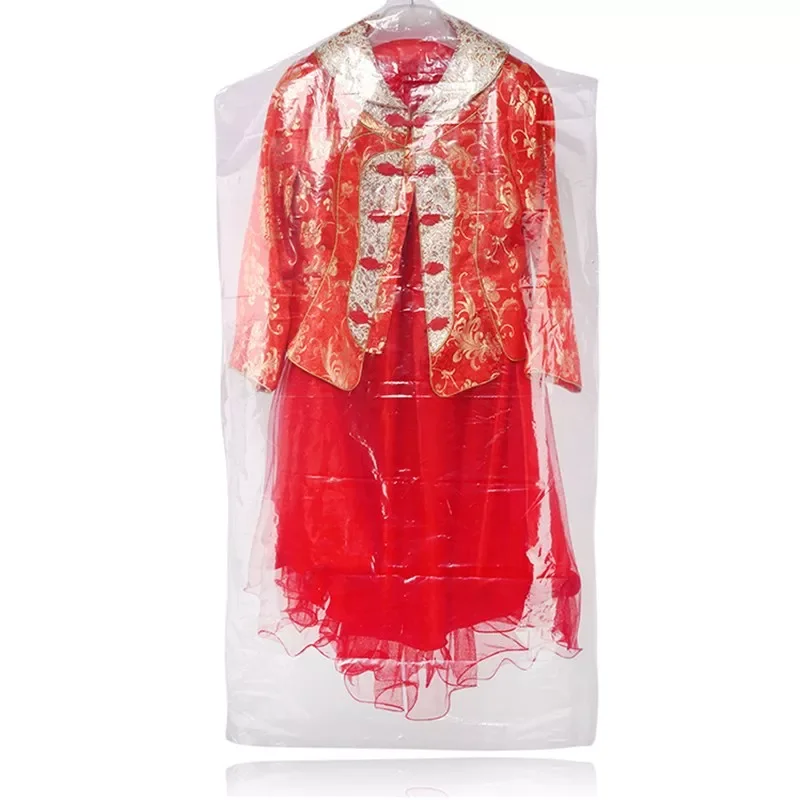 

30pcs/lot Transparent Clothes Dust Cover Shirt Suit Storage Bag Plastic Clothing Dustproof Cover Coat Protector Cover Disposable