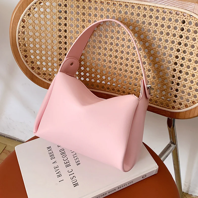 

High Quality Women Bags 2022 Simple Shoulder Messenger Bag Leather Women Square Handbag Versatile Fashion Bag Dumpling Handbag