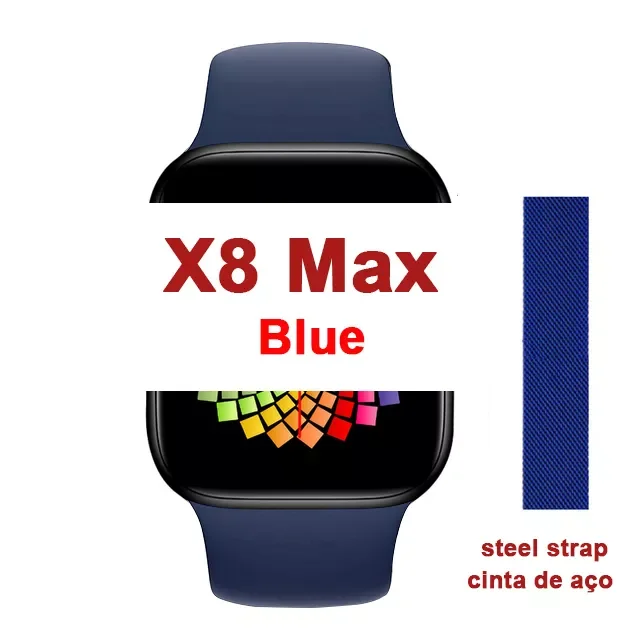 

New X8 Max 2/5/10Pcs Wholesale Smart Watch X8max Smartwatch Men Women 1.75 Inch Fitness Tracker Clock for IOS