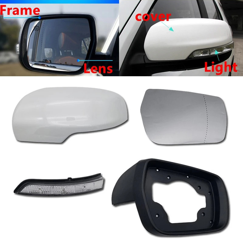 

Car Exterior Rear View Mirror Cover Frame Glass Lens Turn Signal Light lamp for CHANGAN CX70 CX-70 2016 2017