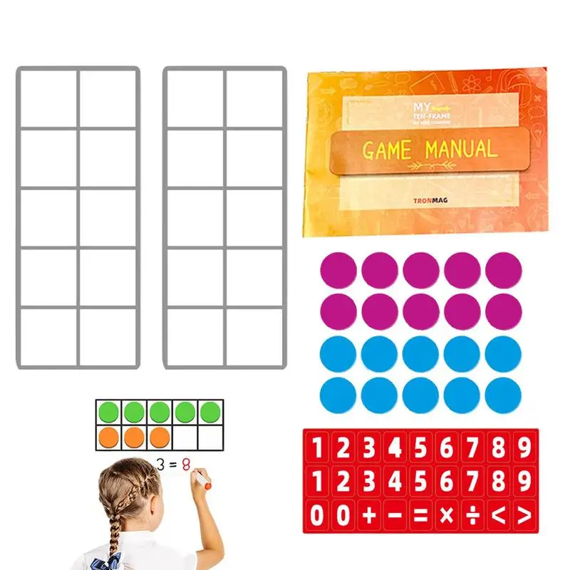 

Большой набор из 10 магнитных математических игрушек с цветными математическими характеристиками для начальной школы, магнитные математические счетчики, игрушки для мальчиков и девочек, забавные