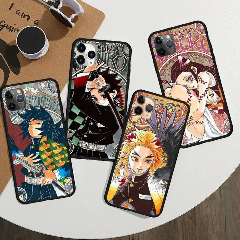 

Kimetsu no Yaiba Demon Slayer Phone Case For iphone 12 11 13 7 8 plus x xs xr pro max mini shell