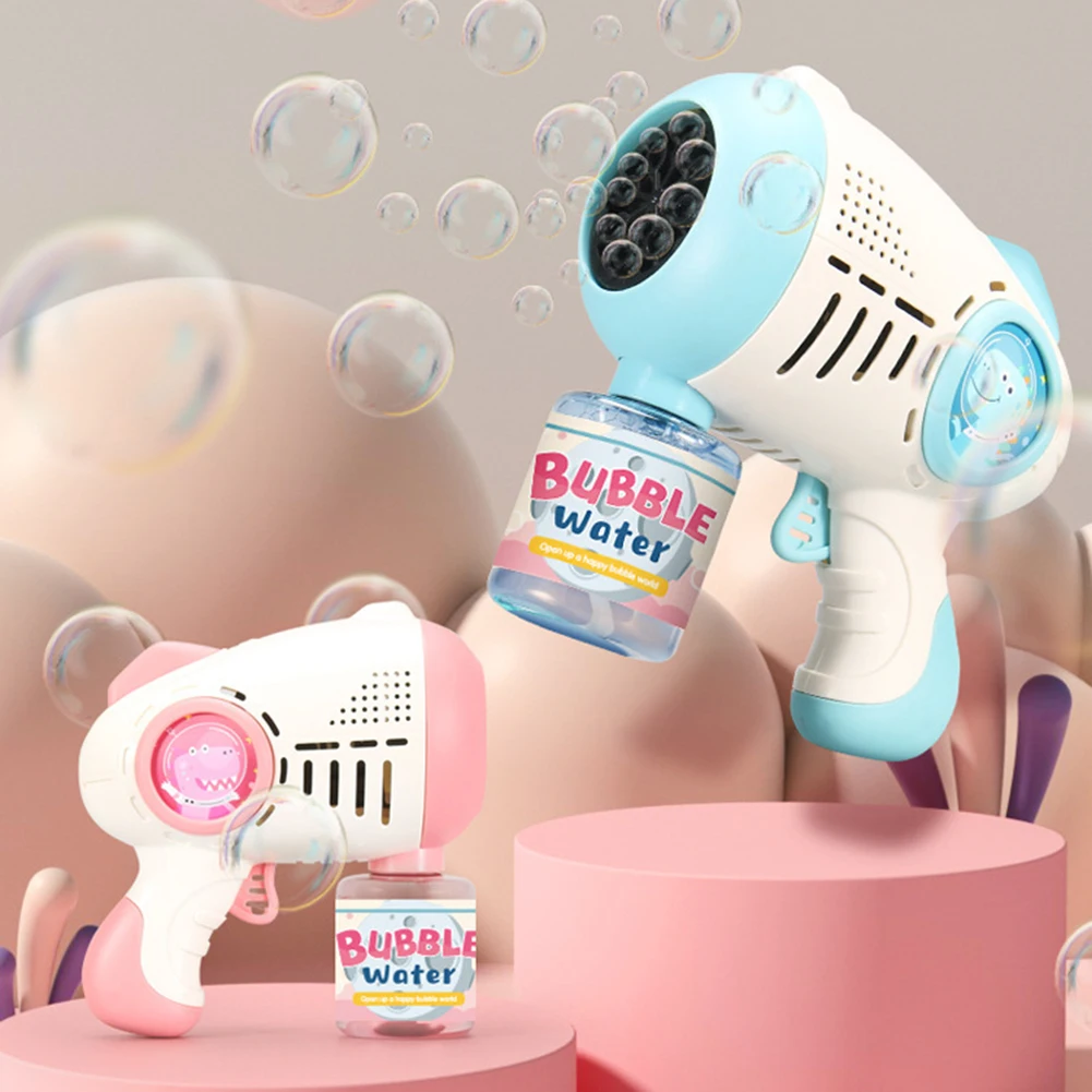 

Dinosaur Bubble Machine with Non-slip Handle Innovative Blower Design Parent-Child Interaction Automatic Bubble Fighting Toys