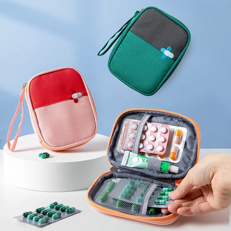 

1PC Portable Ffirst Aid Kit Container Medical Bag Travel Outdoor Camping Useful Medicine Storage Bag Pill Case for Home