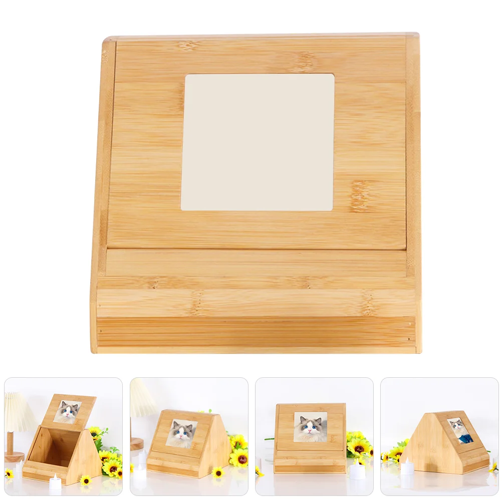 

Pet Urn Bamboo Dog or Cat Ashes Urn Memorial Keepsake Memory Box for Pet Owners