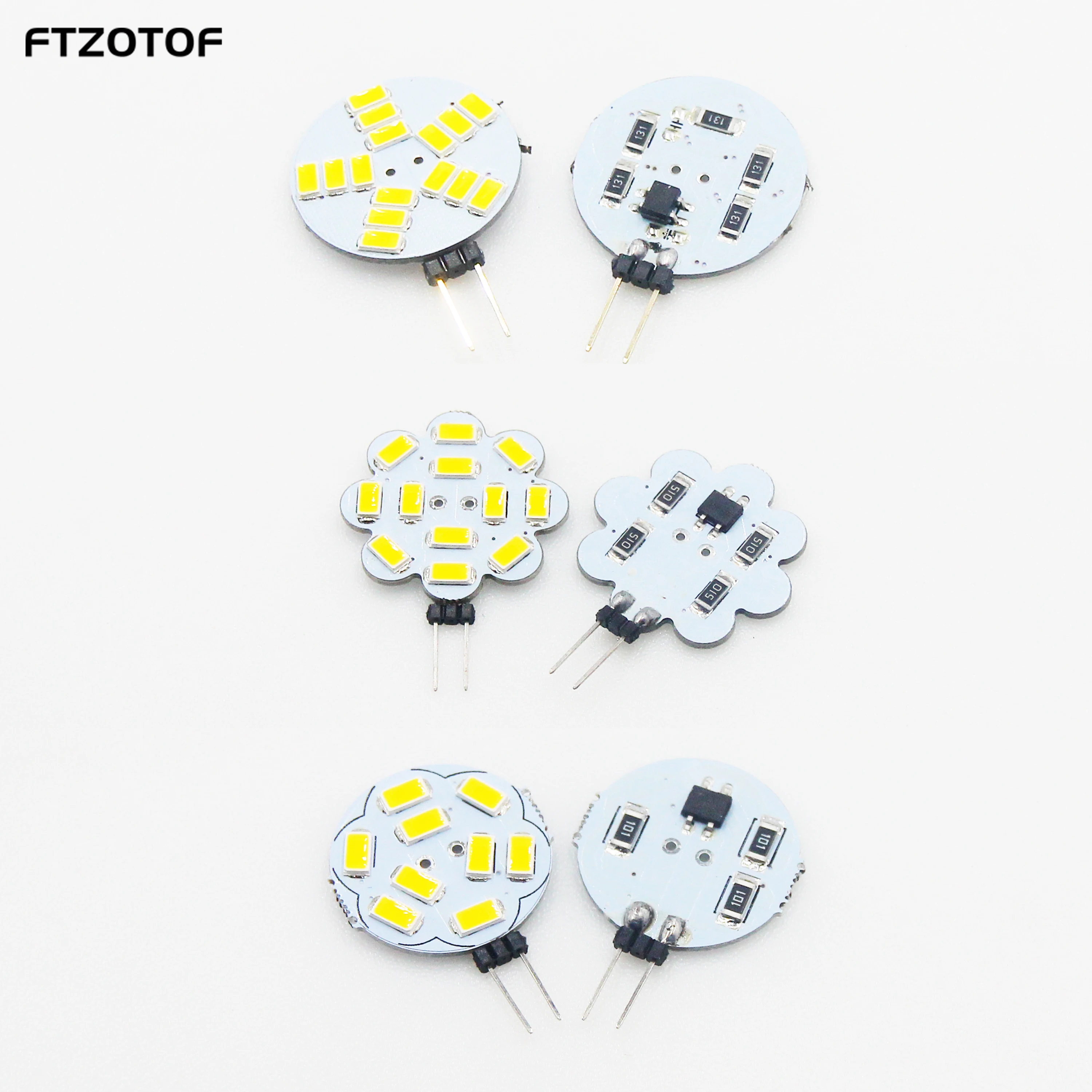 

FTZOTOF SMD 5730 G4 LED COB Chip 12V On Dc Replacement Halogen 120 Bulb 1.8W 2.4W 3W Warm Cool White For Home Lamp Lighti Source