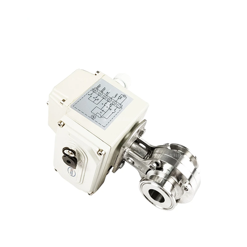 

Wafer type modulating stainless steel 304 disc electric actuator motorized butterfly valve water flow control valve