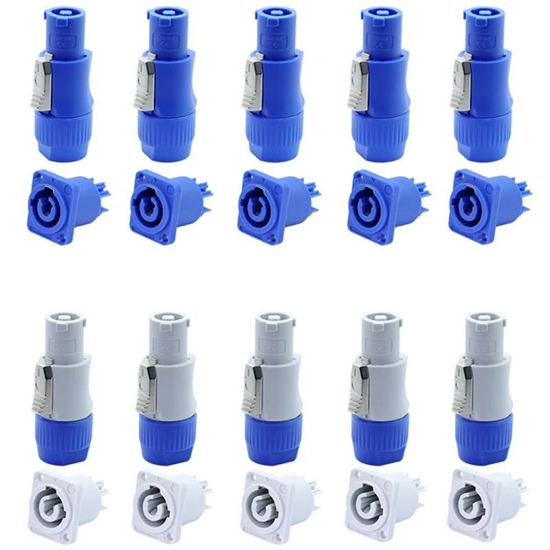 

3 PIN AC Powercon Connector Male Plug NAC3FCA NAC3FCB AC Power Plug 20A/250V For Stage Light LED Screen