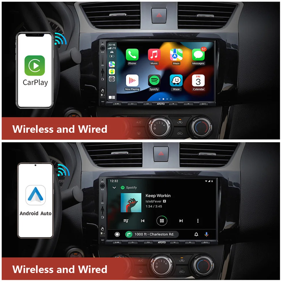 Мультимедийный плеер ATOTO S8G2A78UL стерео-система на Android 4 ГБ 64 с беспроводным