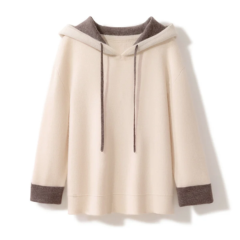 Высококачественный Повседневный пуловер 100% кашемировый женский свитер с