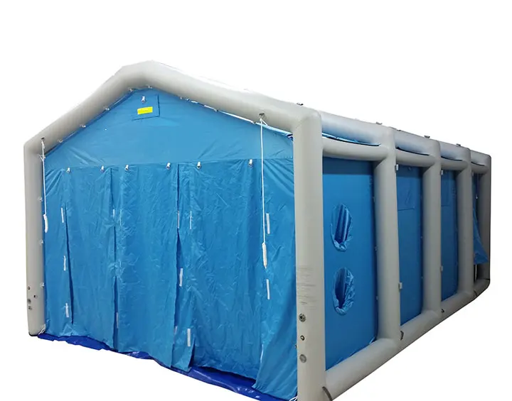 

Movable Double Layer Disinfect Tent 2M 3M 4M Pvc Air Decontamination Tent Multiple People
