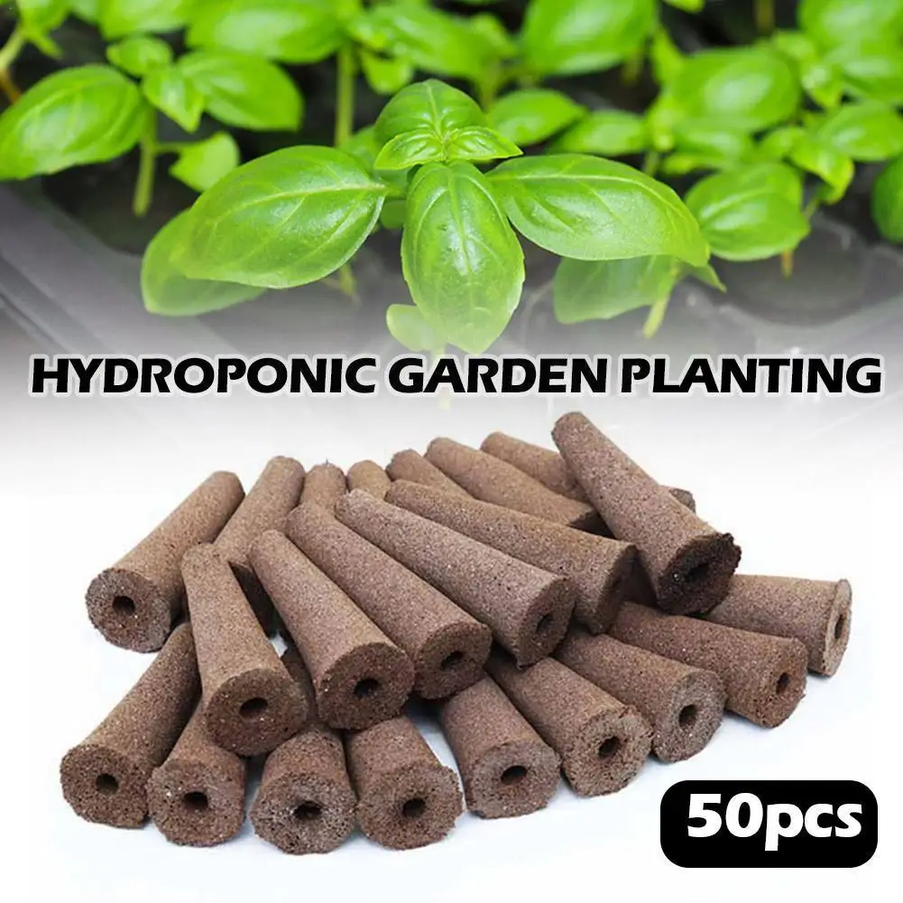 

50 Pack Seed Grow Sponges Seed Pods Replacement Root Growth Starter Seed Planting Sponges Hydroponic Pod Seedling Sponges G B4z0