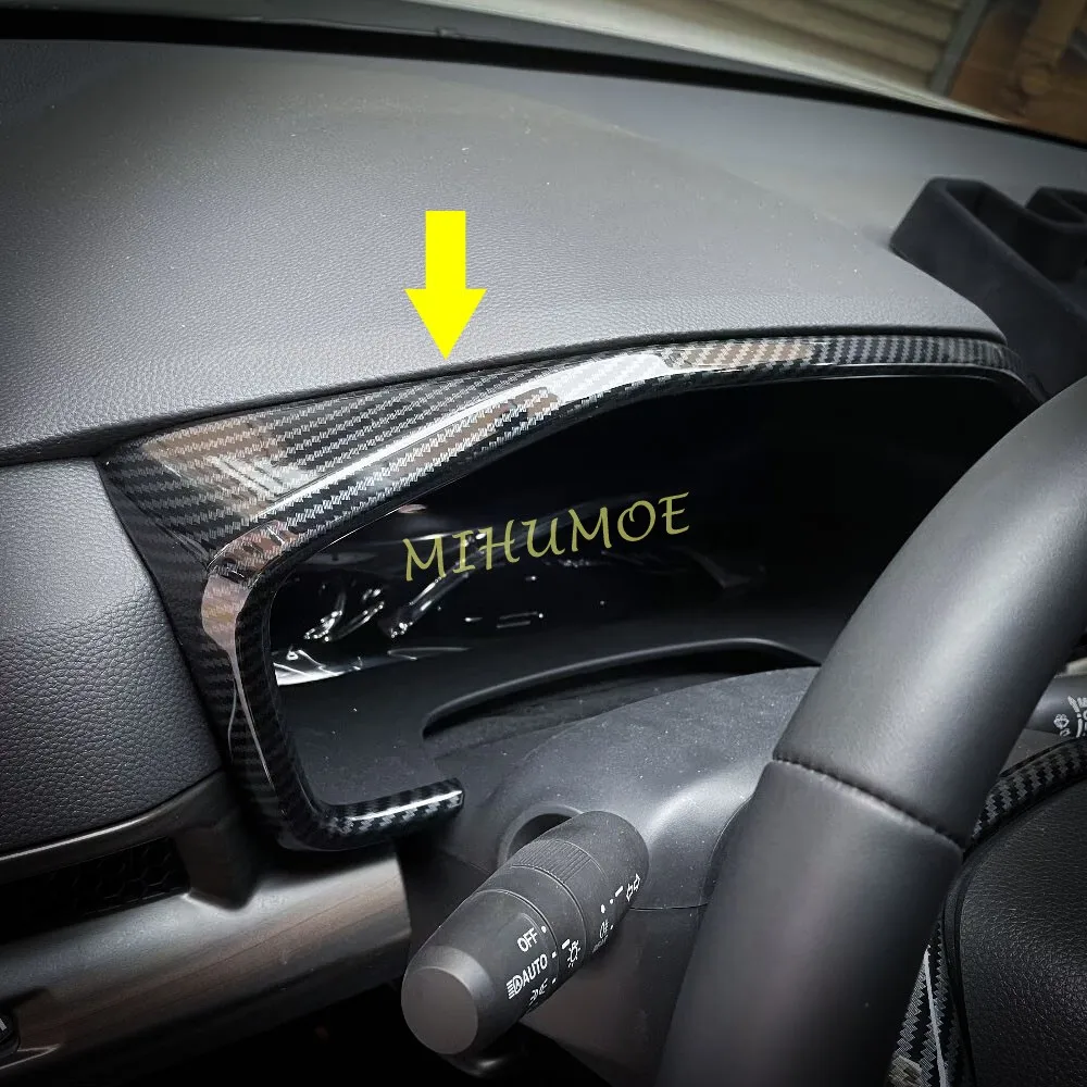 Для 2023 2024 Honda CR-V CRV 6th из углеродного волокна внутренняя панель приборной панели
