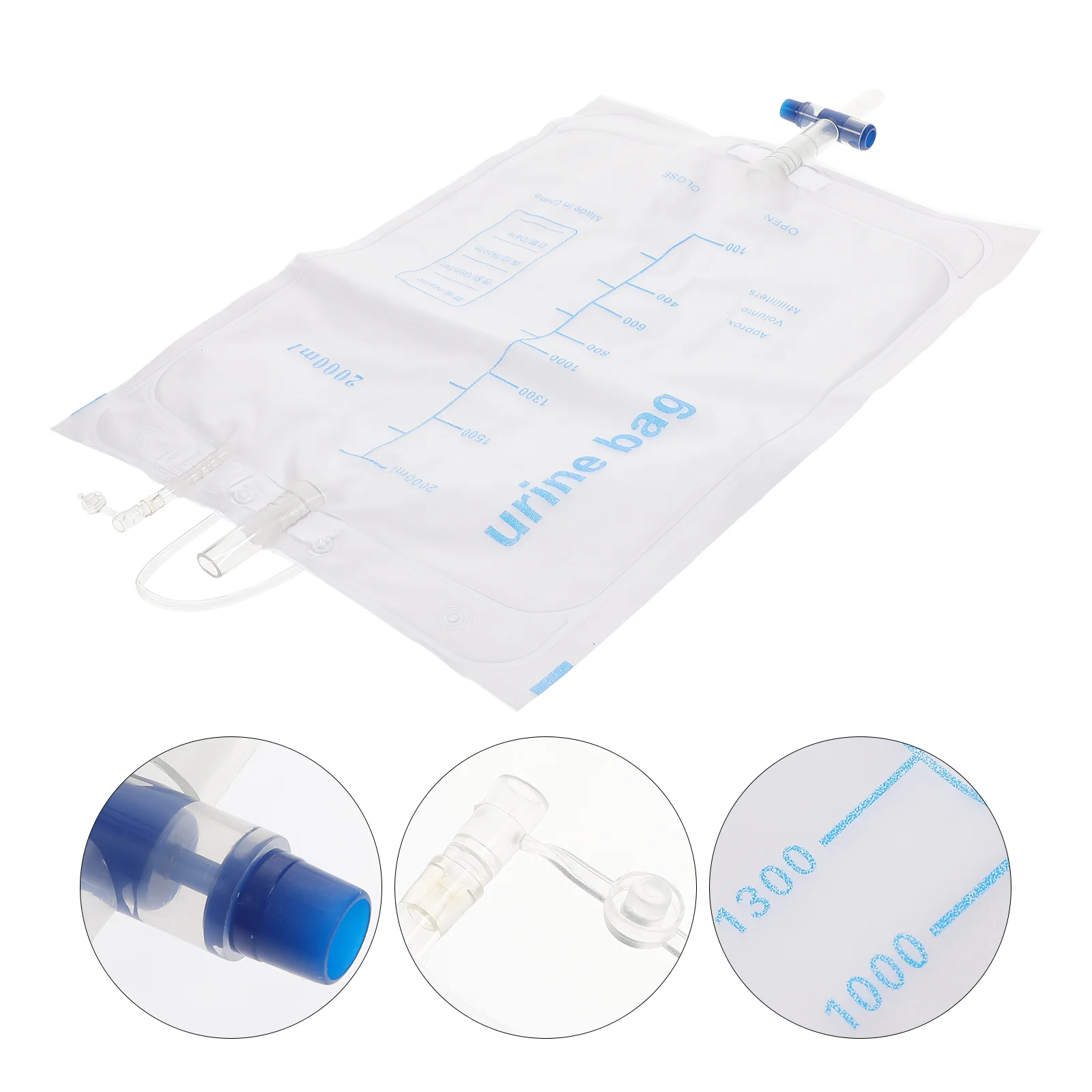 

5 Pcs Liquid Storage Bag Anti-reflux Drainage Disposable Urine Bags Pe Patients Holders Urinary Catheter Leg Portable Elder