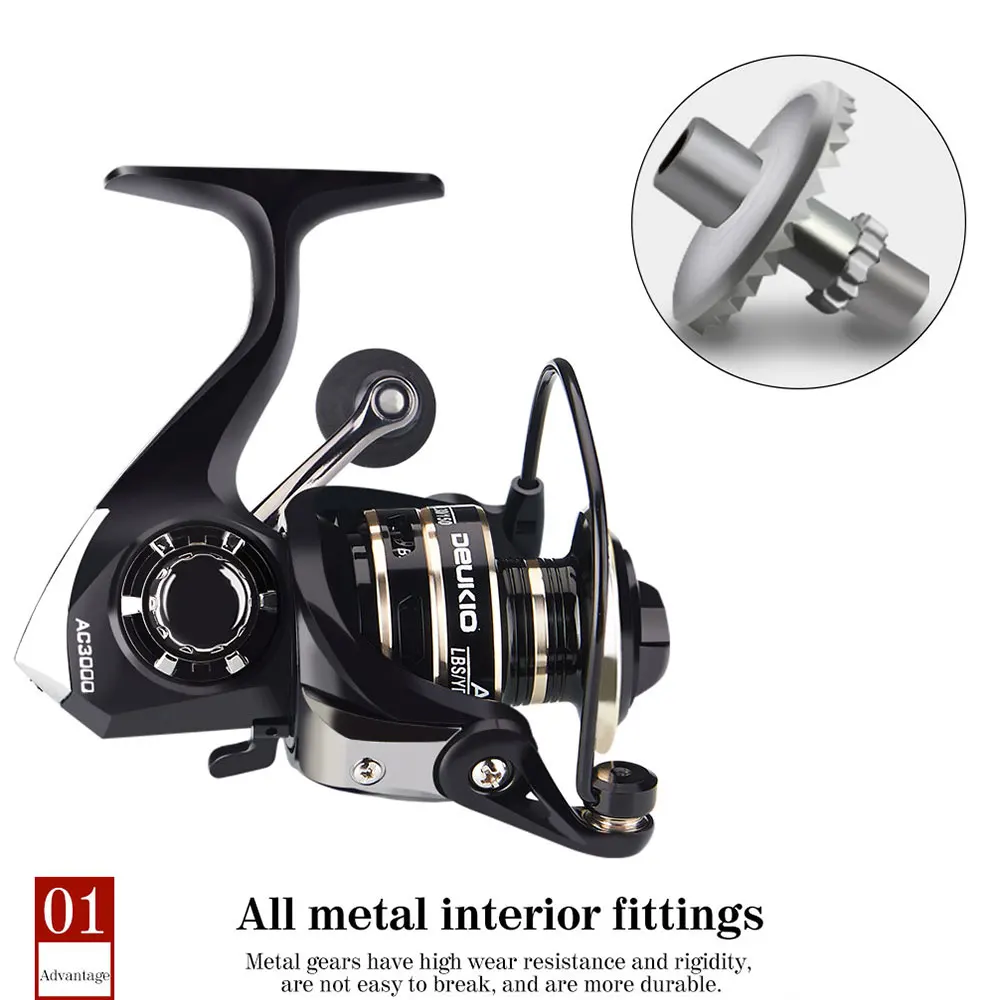 

Metal Fishing Spinning Reel Carp Feeder 5.2: 1 Speed Large Trolling Spinning Reels AC 2000 3000 4000 5000 6000 7000 Fishing Reel