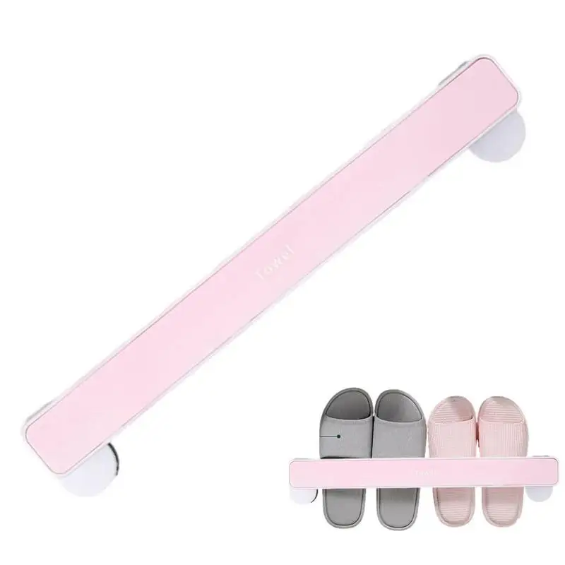 

Foldable Bathroom Slippers Shelf Holder Waterproof Bathroom Wall Drain Rack Fold Shoes Shelf Self Adhesive Storage Towel Rack