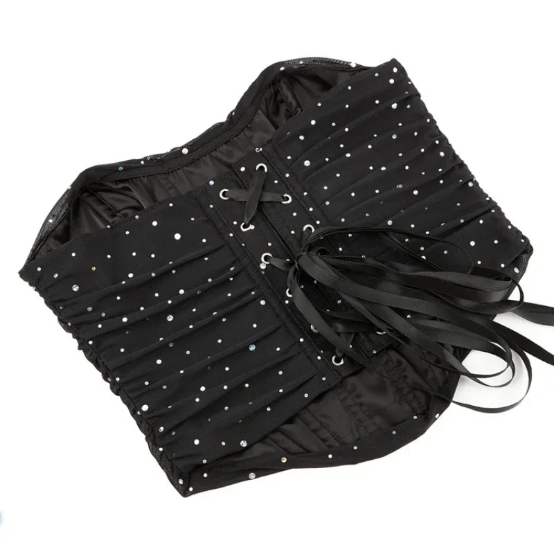 Женский корсет с открытыми плечами без рукавов