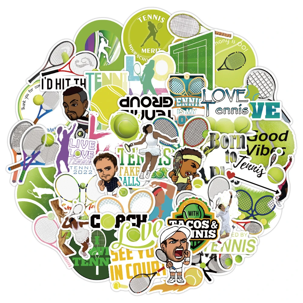Tennis Racket Laptop Decal Sticker
