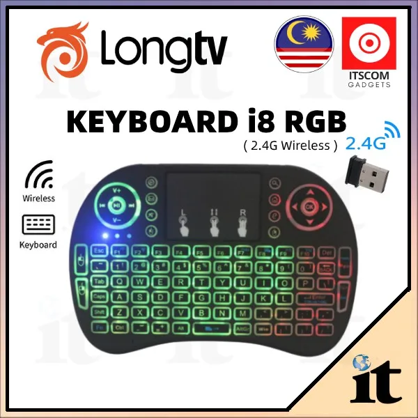 [Original] LONGTV Remote Control / Multiple Keyboard i8 Universal 2.4G MX3 AirMouse |