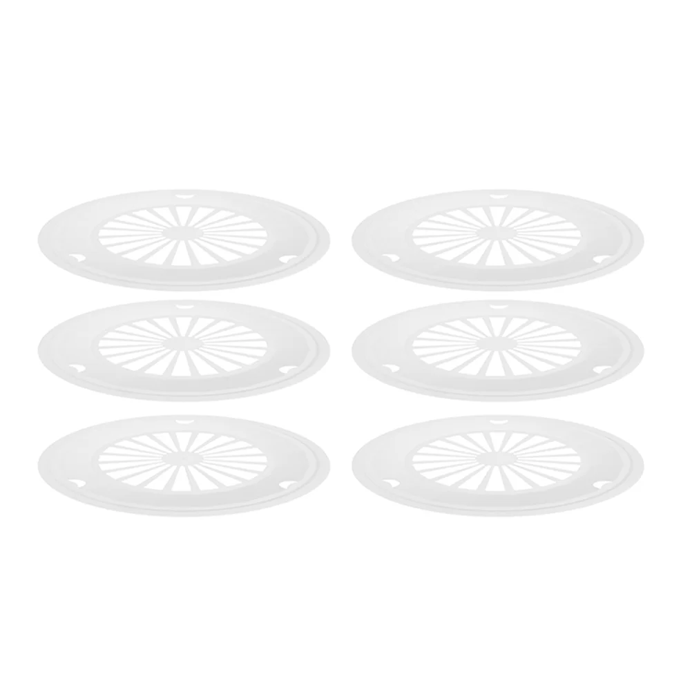 

6Pcs Hollow Grill Plate Outdoor Barbecue Plate Hotel Food Plate Home Supplies