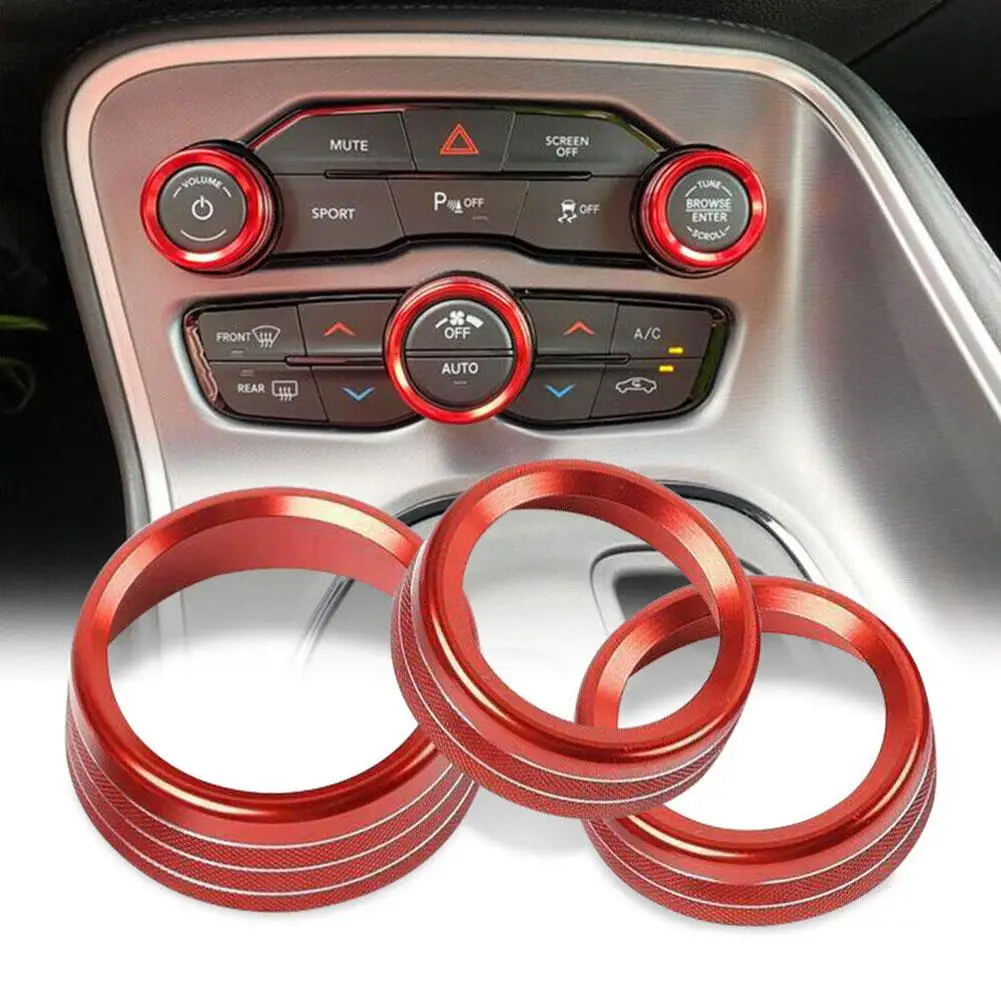 

Для Jeep Grand Cherokee 2014-2021, климатическая поворотная крышка из алюминиевого сплава, поворотная крышка, климатическая крышка, крышка, кольцо для регулировки громкости C6K8