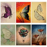 butterfly classic movie posters kraft paper prints and posters wall decor