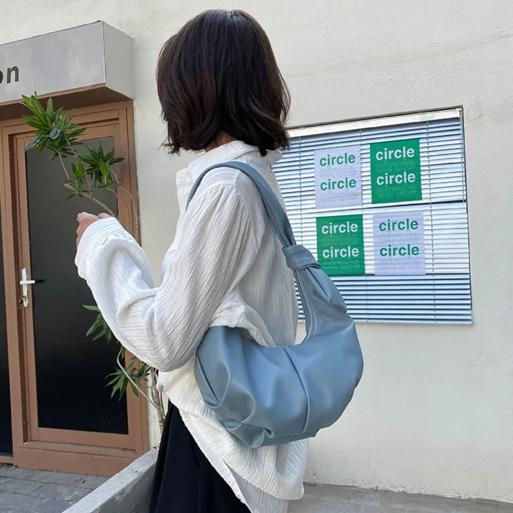 Кожаные сумки в форме полумесяца для подмышек водонепроницаемая сумка на одно