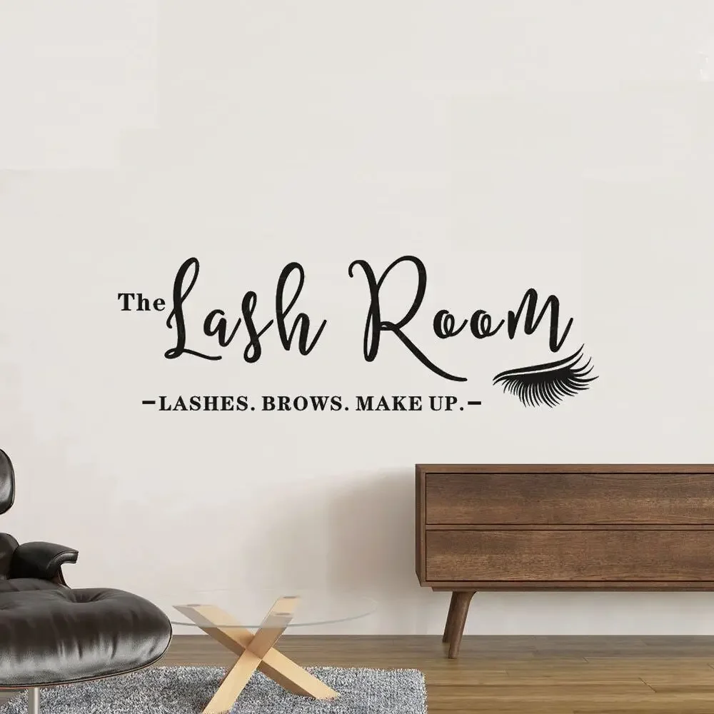 Знак для комнаты с ресницами виниловая наклейка на стену ресница студия салон