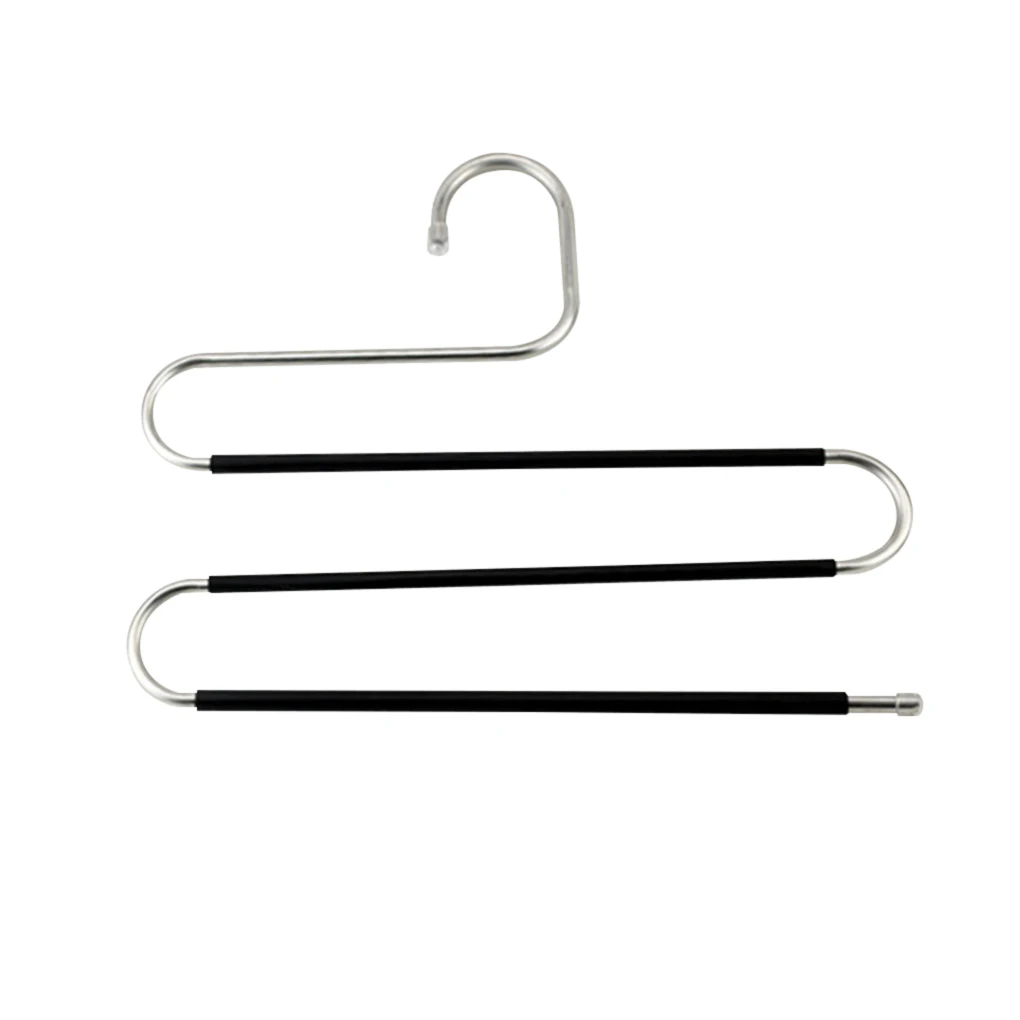 

3 Layer Hanger Multi Trouser Storage Rack Adjustable Pants Tie Storage Shelf Closet Organizer Stainless Steel Clothes Hanger