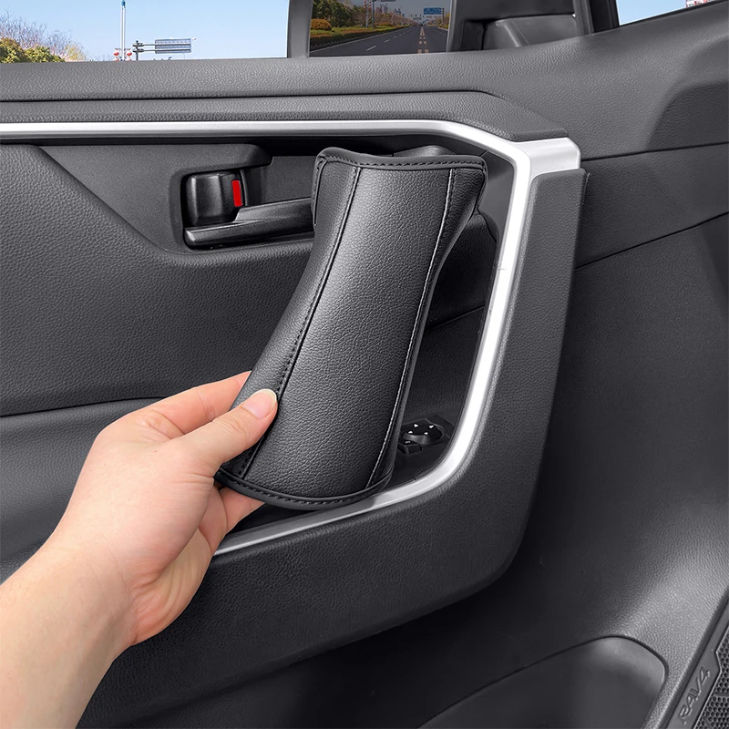 Фото Для Toyota RAV4 XA50 2021 2022 2023 2024 Защитный чехол на дверную ручку автомобиля из кожи для защиты салона №2