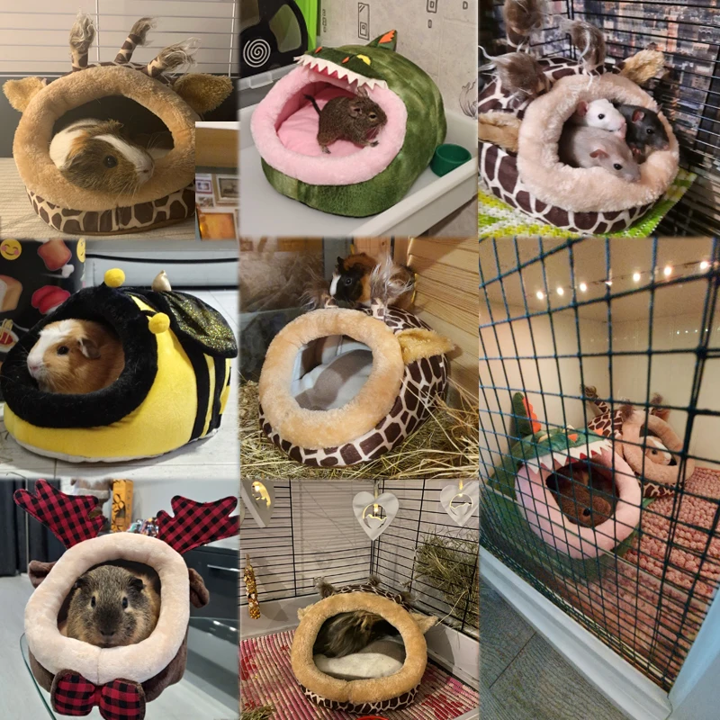 pet house guinea pig ferrets hamsters hedgehogs rabbits rats super warm hamster cage accessories high quality small animal bed free global shipping