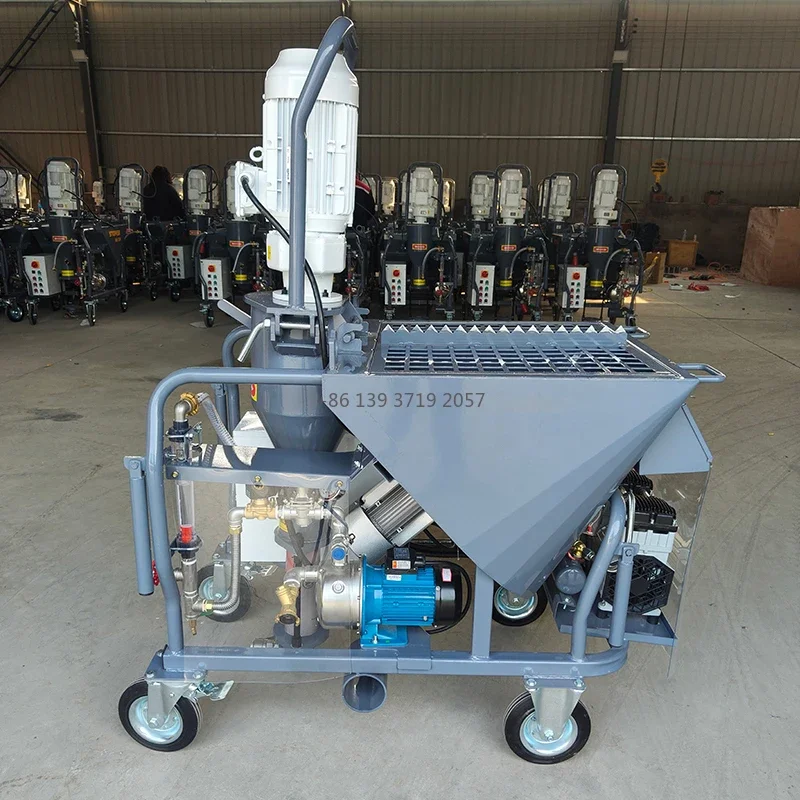 Полностью автоматическая машина для распыления штукатурки и гипса