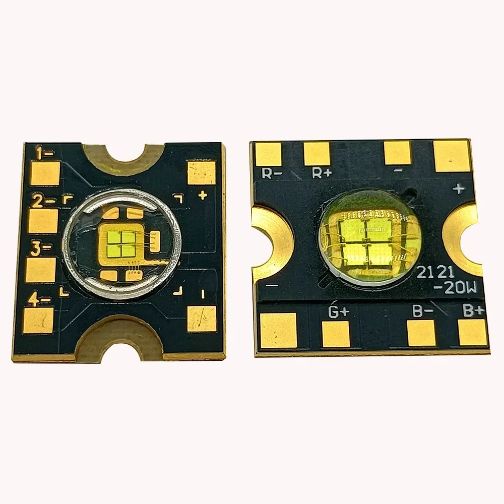 Яркий светодиодный чип COB 20 Вт 60 75 90 150 180 200 250 300 Холодный белый для сценического