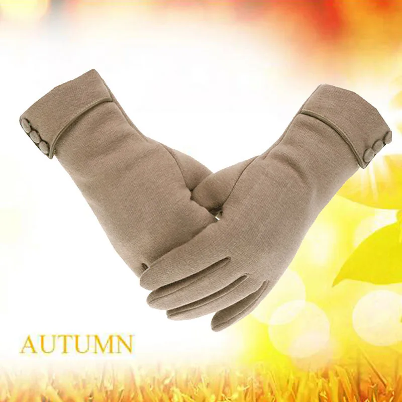 Fashion Outdoor Ski Gloves Non-Down Fleece Touch Screen Full Finger Hand Wind Protect Hands Winter Warm