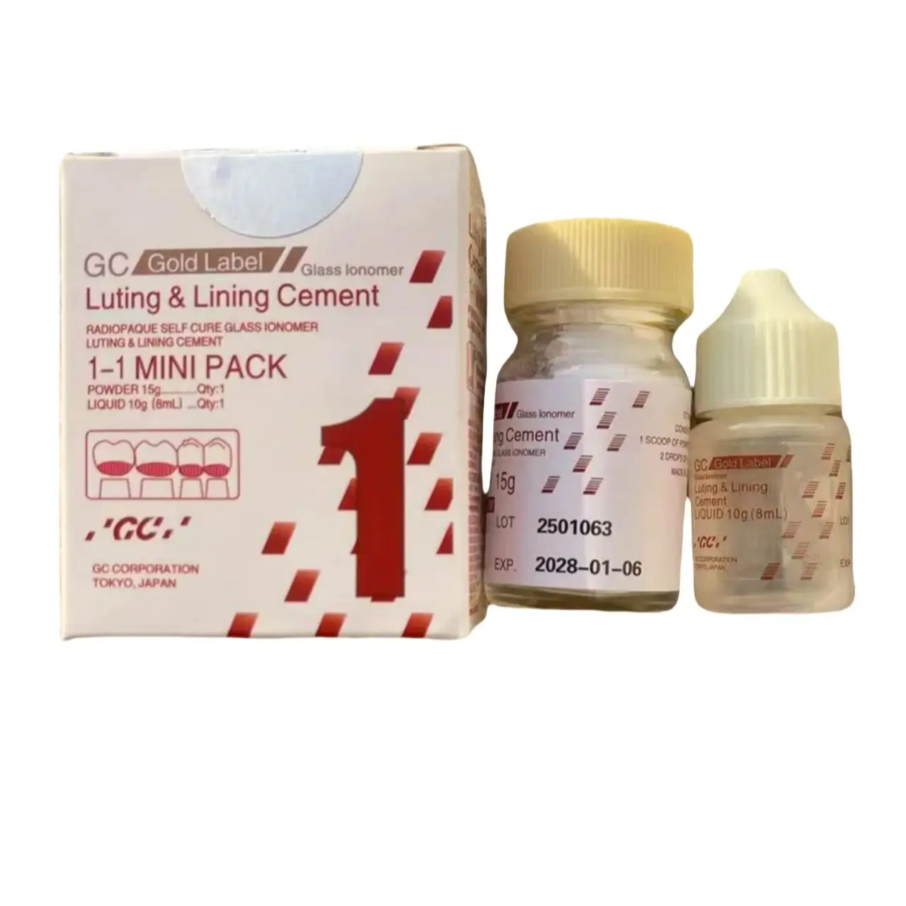 Стоматологические материалы Мини Fuji 1 Ион стекла VII Mini Ion 0 Фудзи