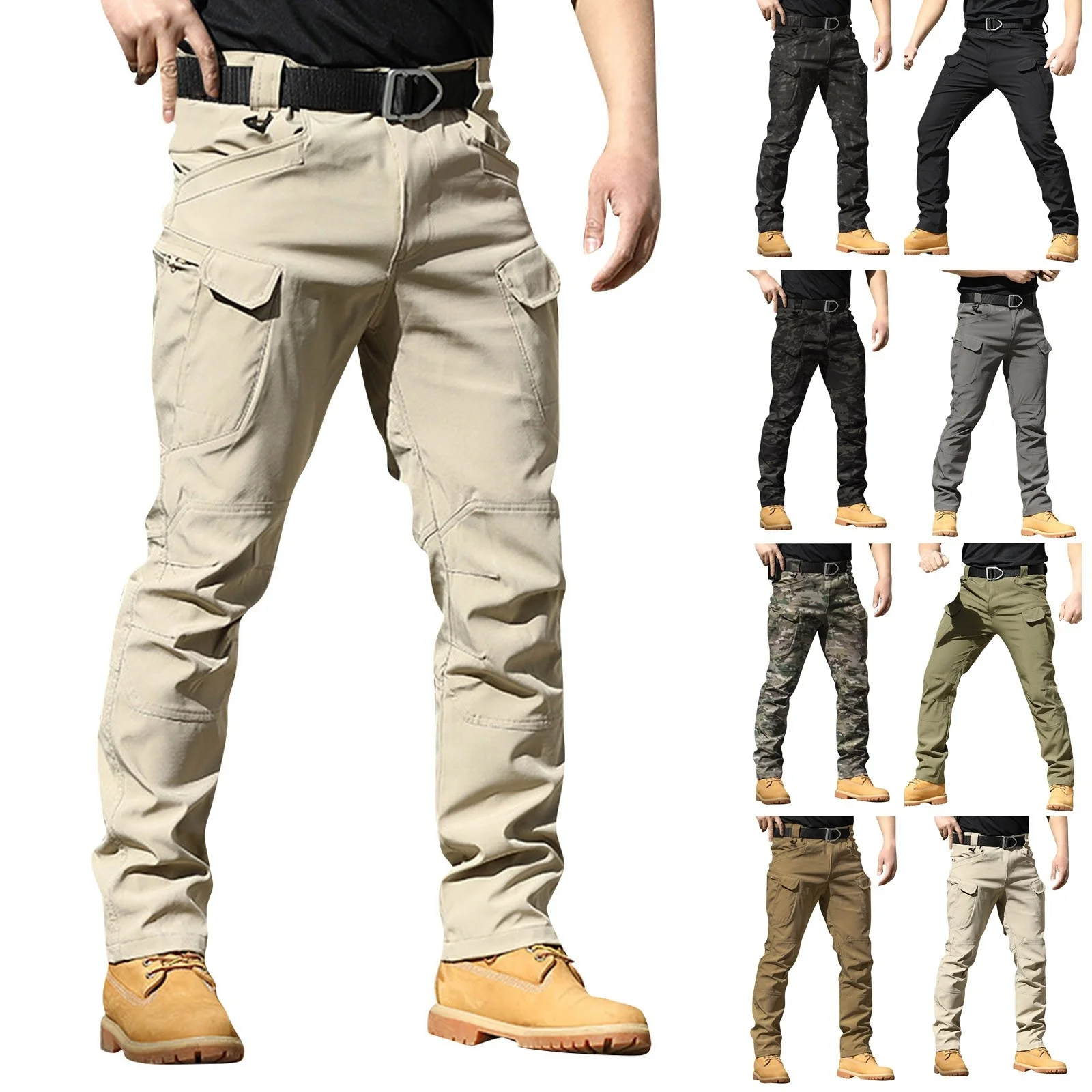 

Fashion Military Cargo Pants Men Loose Baggy Tactical Trousers Outdoor Casual Cotton Cargo Pants Men Multi Pockets Big Size