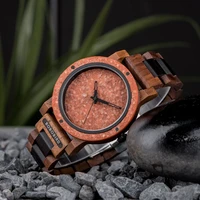 bobo bird new mens watches 2021 regenerated rock stone watch customized men quartz wristwatch relogio masculino dropshipping