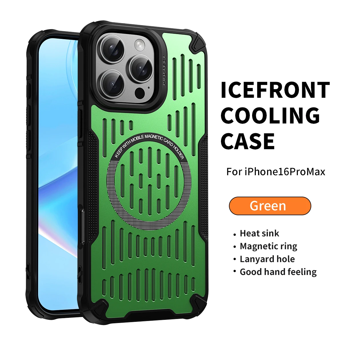 Модный Магнитный охлаждающий чехол для телефона Iphone 13 14 15 Pro Max легкий и дышащий Plus