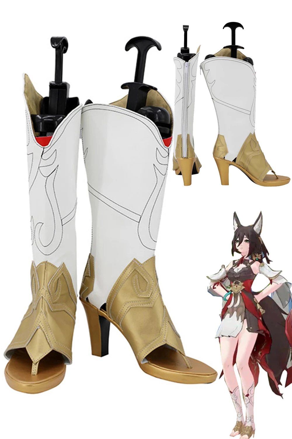 

Обувь для косплея Tingyun, аксессуары для костюма фэнтези, Маскировочные ботинки для взрослых и женщин, реквизит для костюмов на Хэллоуин