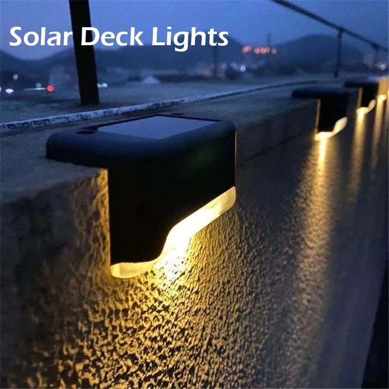 

Solar Step Lamp Outdoor Waterproof Deck Lights Garden Courtyard Solar Stair Step Night Light Landscape Lamp Solar Fence Light