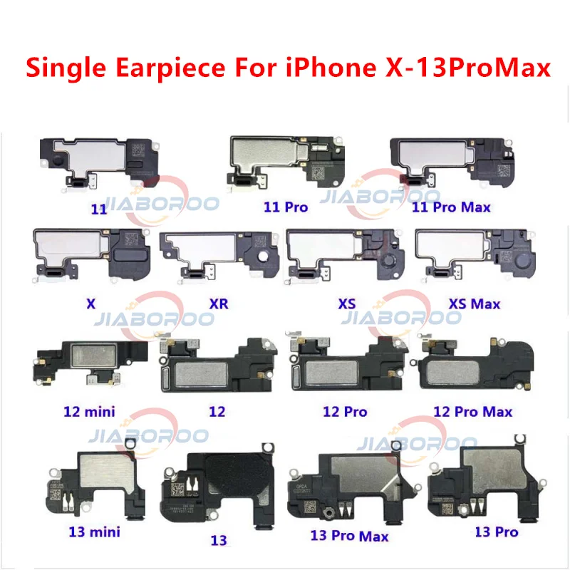 

Single Earpiece For iPhone X XR/XS 11/12/13 mini Pro Max EarPhone Ear Speaker Replacement Receiver Parts