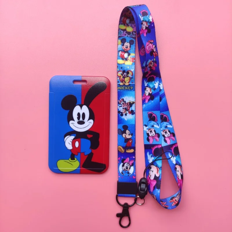 

Disney Mickey Minnie Women's Hard Plastic Badge ID Card Holder Office Work Name Badge Holder Drop Shipping