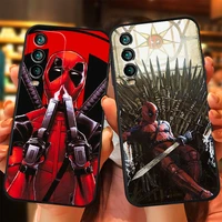 marvel wade winston wilson phone cases for xiaomi redmi note 10 10s 10 pro poco f3 gt x3 gt m3 pro x3 nfc back cover carcasa