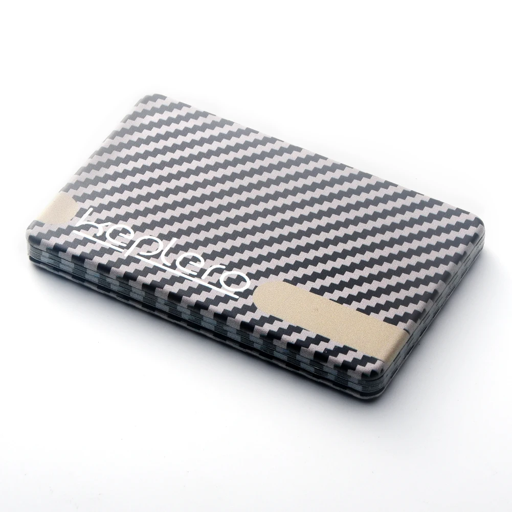 

Wallet Antishock Storage Strong Closure Magnetic Stripes Pattern Fireproof Card Holder Protective Case Cover Money Sealed Credit