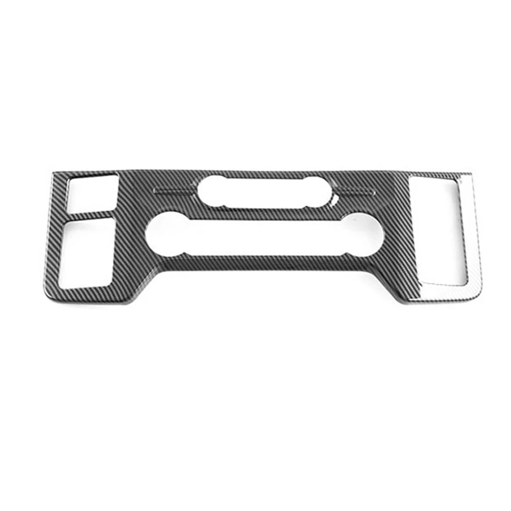 

Car Carbon Fiber Central Console Air Condition A/C Switch Buttons Knob Cover Trim for 2022 2023