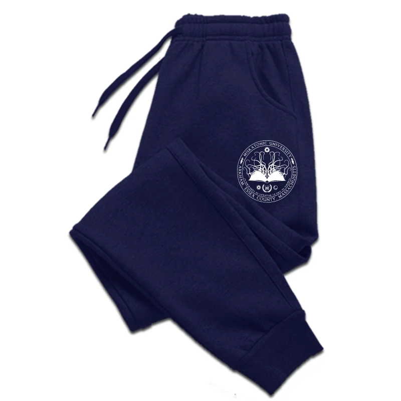 

Miskatonic University Sigil Men Man pants Cthulhu Lovecraft Humor pants Short Sleeve O Neck sweatpants 100% Cotton Plus Size men