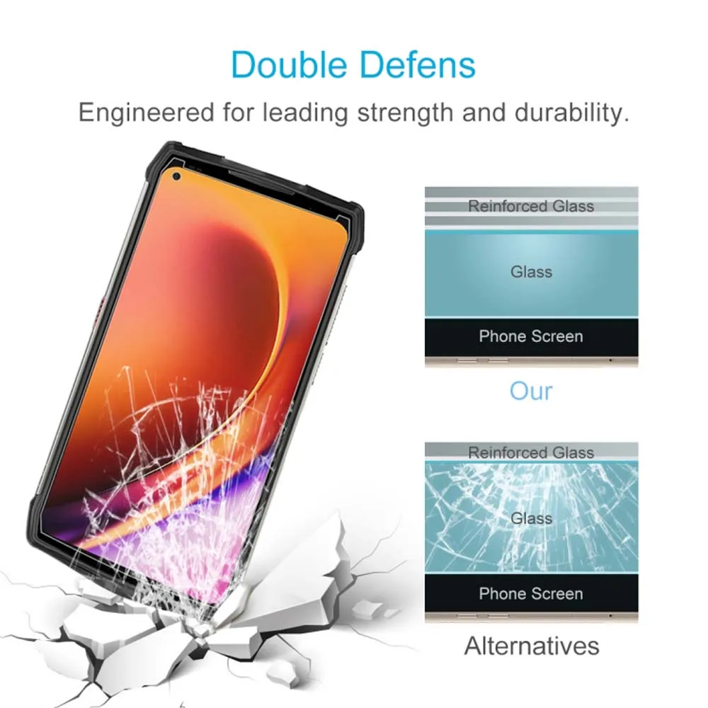 2pcs Tempered Glass for Ulefone Power Armor 13 14 Pro 11T 2.5D Clear Protective Film 9H Explosion-proof Phone Screen Protector - купить по