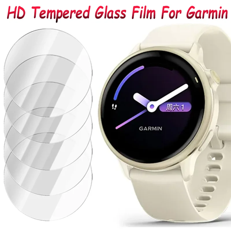 Фото Защитное стекло HD из закаленного стекла для Garmin Fenix 8-7, Tactix 8, Quatix 8, Forerunner 970, 965, 570, 165/Venu 4/Active 6, устойчивое к царапинам №1